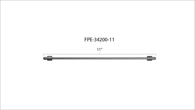Fleece Performance — Fleece Performance 11in High Pressure Fuel Line (8mm x 3.5mm Line M14x1.5 Nuts) - view 4