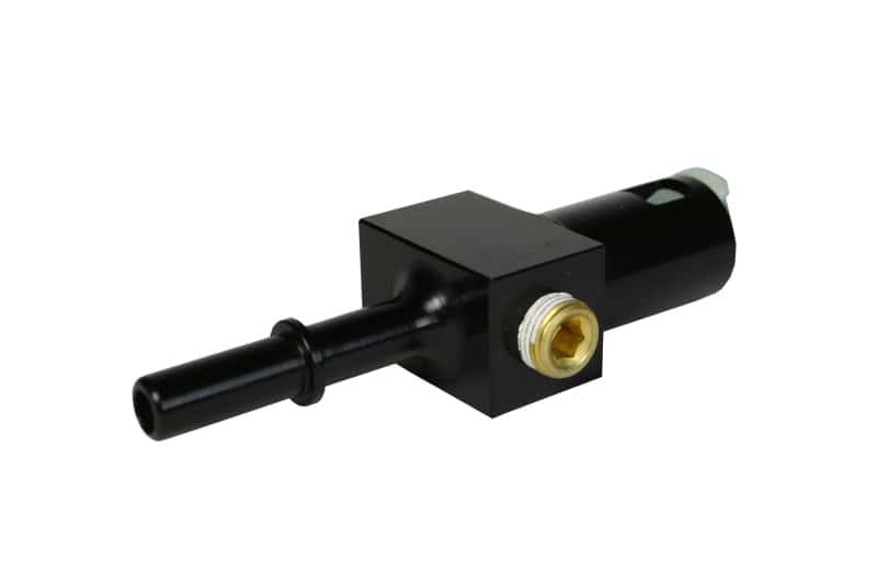 Aeromotive — Aeromotive 5/16in Quick Connect with AN-06 port and 1/8in gauge port
Fitting - view 1