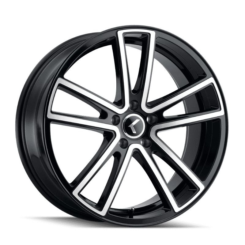 Kraze Wheels — Kraze KR190 Lusso 22x8.5 / 5x112 BP / 38mm Offset / 66.56mm Hub Gloss Black Machined Wheel
KRAZE KR190 - view 1