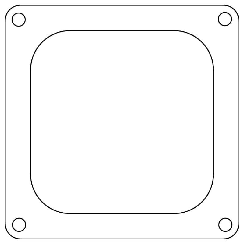 Cometic Gasket — Cometic Holley 4500 Dominator .047in Fiber Carburetor Gasket - 4.775in x 4.775in - Open Plenum
Carburetor Gasket - view 2