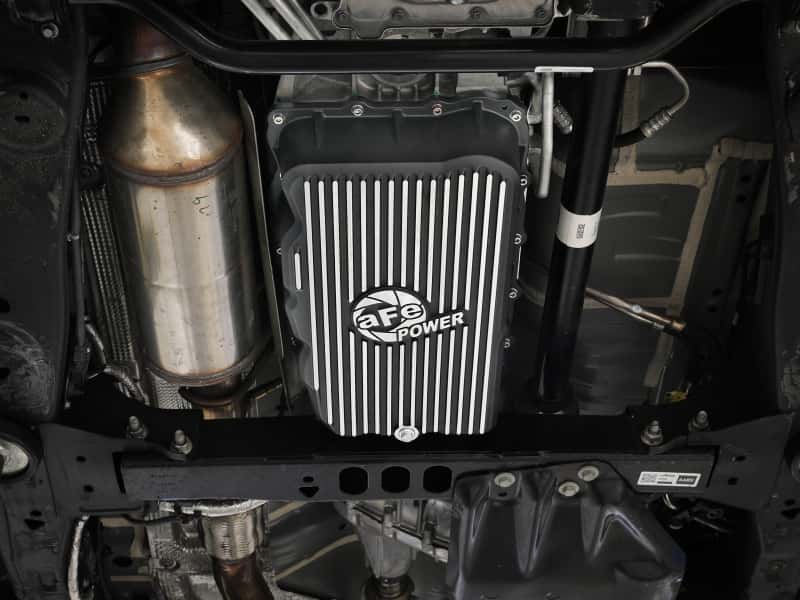 aFe — aFe 20-26 GM Trucks L6 3.0L Transmission Pan - Black w/ Machined Fins
Transmission Pan - view 6