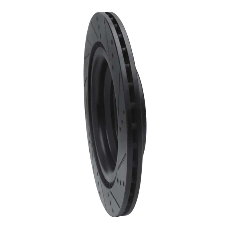 R1 Concepts — R1 13-19 Mercedes-Benz GL350 Rear Left Drilled & Slotted Black Brake Rotor
R1 Brake Rotor Drill - view 4