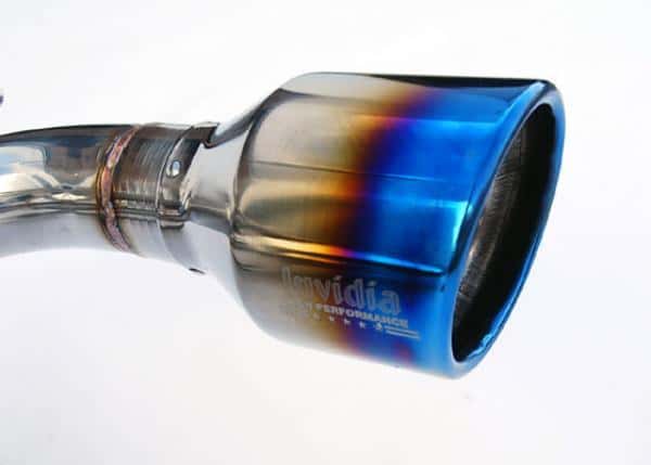 Invidia — Invidia Subaru BRZ / Scion FRS Q300 w/ Rolled Titanium Tips Cat- Back Exhaust (Blue Edge) - view 3