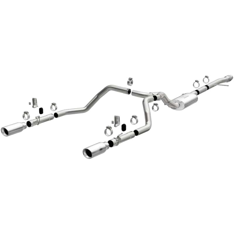 Magnaflow — MagnaFlow 2019 Chevy Silverado 1500 V8 5.3L/V6 4.3 Street Series Dual Exit Exhaust w/ Polished Tips
Cat-Back - view 1