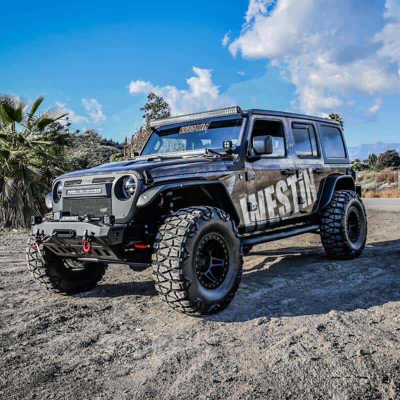Westin — Westin 18-22 Jeep Wrangler JLU 4dr. E-Series 3 Nerf Step Bars - Tex. Blk
Nerf/Step Bar - view 5
