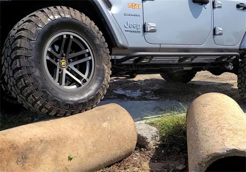 N-Fab — N-Fab Trail Slider Steps 07-17 Jeep Wrangler JK 4dr - SRW - Textured Black - view 5