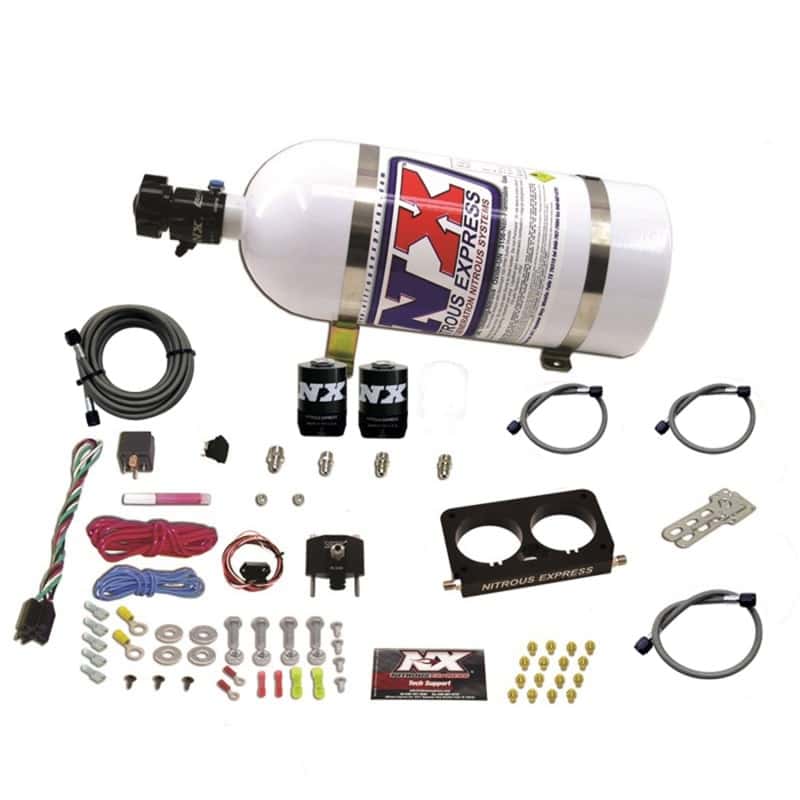 Nitrous Express — Nitrous Express 96-04 Ford Mustang Cobra 4 Valve (Stock TB) Nitrous Kit (50-300HP) w/10lb Bottle
Injection System Kit
N2OSys - view 1