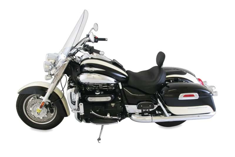 Mustang Motorcycle — Mustang 08-18 Triumph Rocket III Touring Standard 2PC Seat w/Driver Backrest - Black - view 1