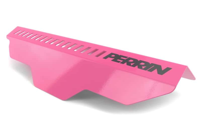 Perrin Performance — PERRIN 02-14 Subaru WRX / 04-21 STI / 08-11 Impreza Pulley Cover - Hyper Pink - view 2