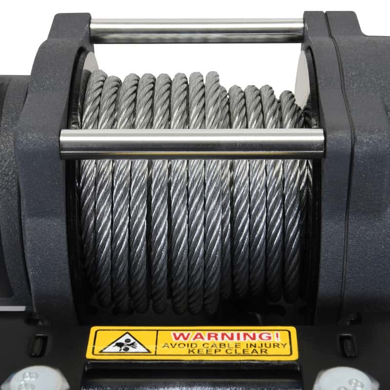 Superwinch — Superwinch 3500 LBS 12V DC 7/32 in x 32 ft Steel Rope Terra 3500 Winch - Gray Wrinkle - view 5