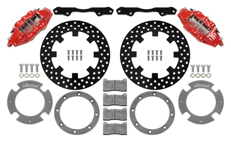 Wilwood — Wilwood 17-21 Can-Am X3RS Red 6-Piston Front Kit 11.25in - Drilled Rotors - view 1