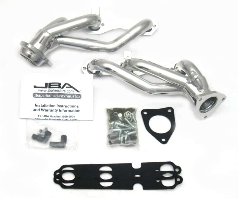 JBA — JBA 99-02 GM Truck 4.3L V6 w/o A.I.R. Injection 1-1/2in Primary Silver Ctd Cat4Ward Header
Exhaust Header - view 1