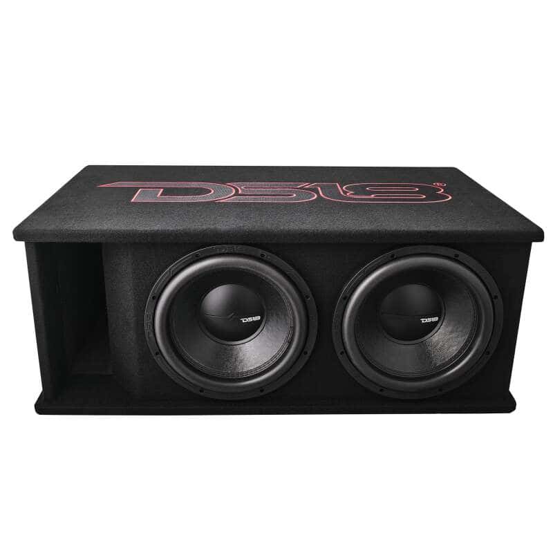 DS18 — DS18 Dual 12in Loaded 1500 Watts RMS 2x ZR12.4D Ported Enclosure w/ Subwoofer - view 3