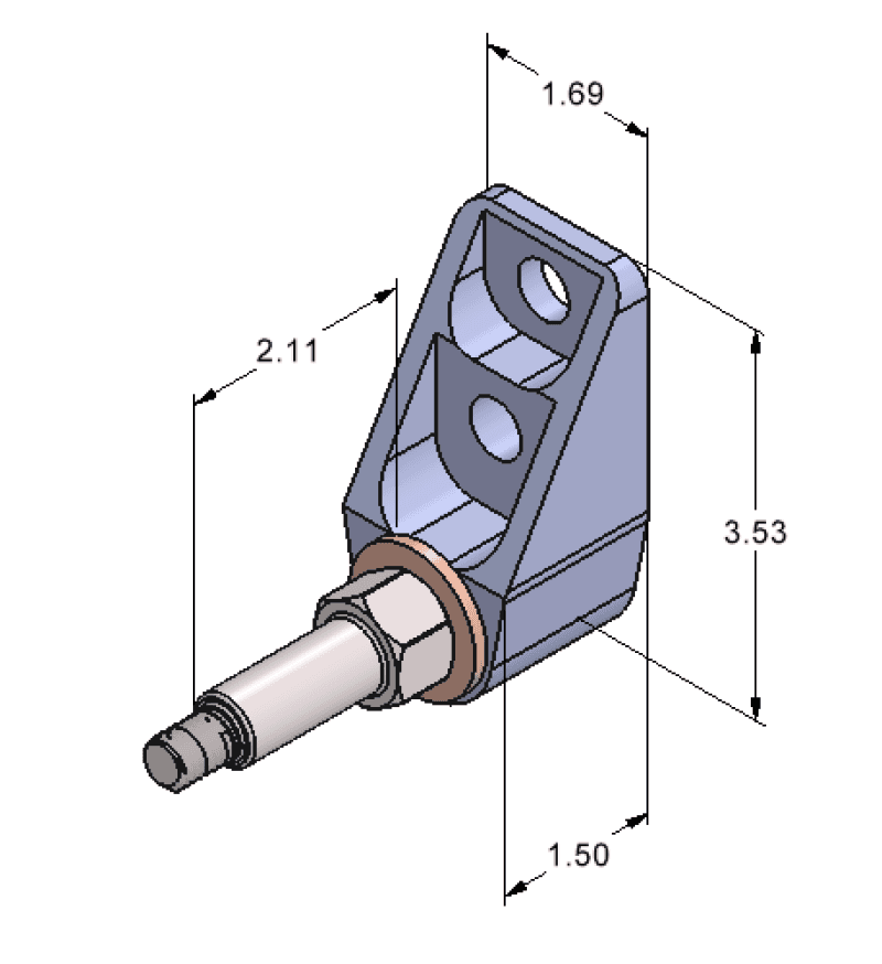 Ridetech — Ridetech Billet ShockWave Lower Rear Mount Pair
Billet Lower Shock M - view 3