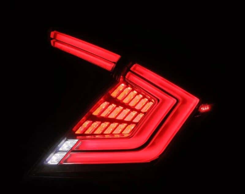 AlphaRex — AlphaRex 16-21 Honda Civic Hatchback / Type-R FK8 Nova-Series LED Tail Lights - Clear Smoke
Taillight Assembly - view 3