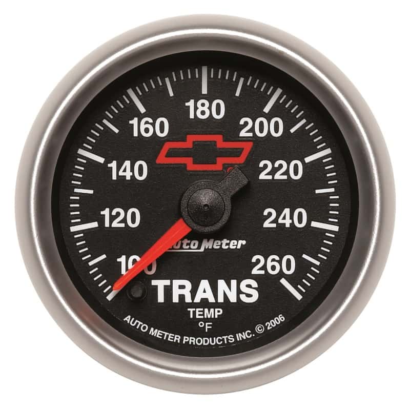 AutoMeter — Autometer Full Sweep Electric 52mm 100-260 Deg. F Transmission Temperature Gauge
2-1/16" TRANS TEMP, - view 1