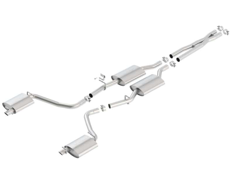 Borla — Borla 15-16 Dodge Charger 3.6L V6 S-Type Cat Back Exhaust (Uses Factory Valence)
Cat-Back System - view 4