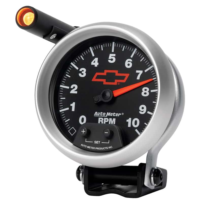 AutoMeter — Autometer GM Red Bowtie Black 3-3/4in 0-10000 RPM Pedestal Mount Tachometer Quick-Lite
3-3/8" TACH, 10,000 - view 14