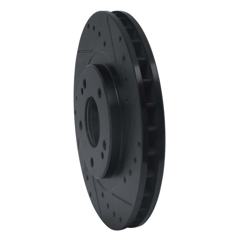 R1 Concepts — R1 91-93 Dodge STEALTH Front Right Drilled & Slotted Black Brake Rotor
R1 Brake Rotor Drill - view 2