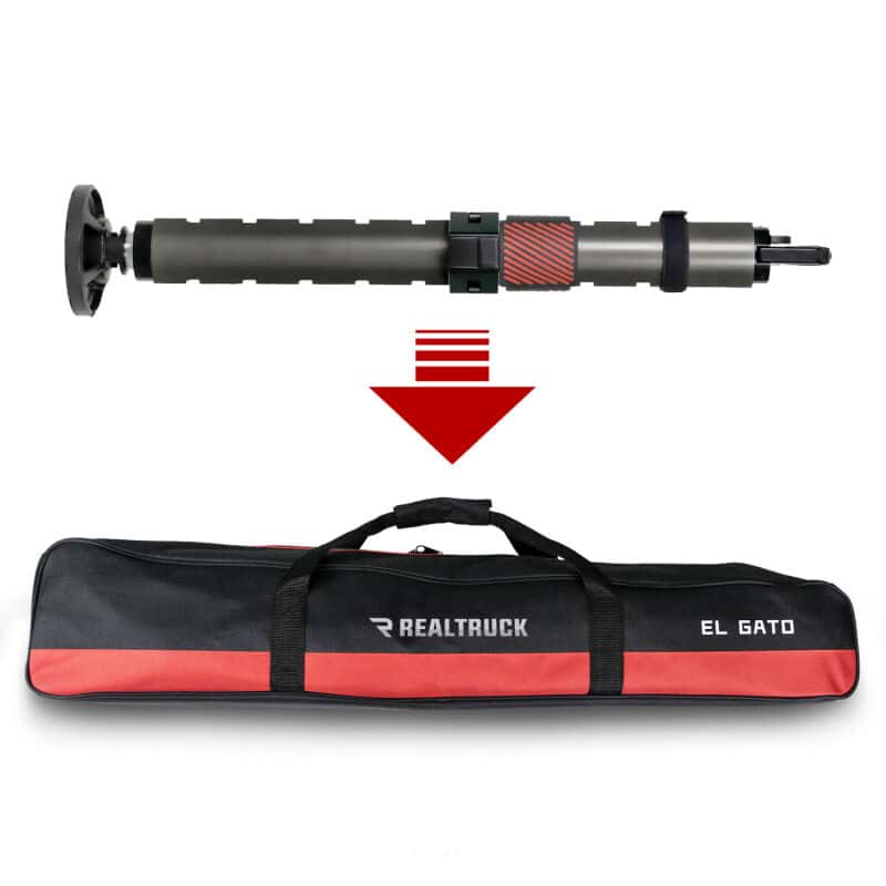 Go Rhino — Go Rhino XVenture Gear El Gato EG1 Hydraulic Jack Bag - Black/Red Nylon
XV Jack/Axe Bag - view 3