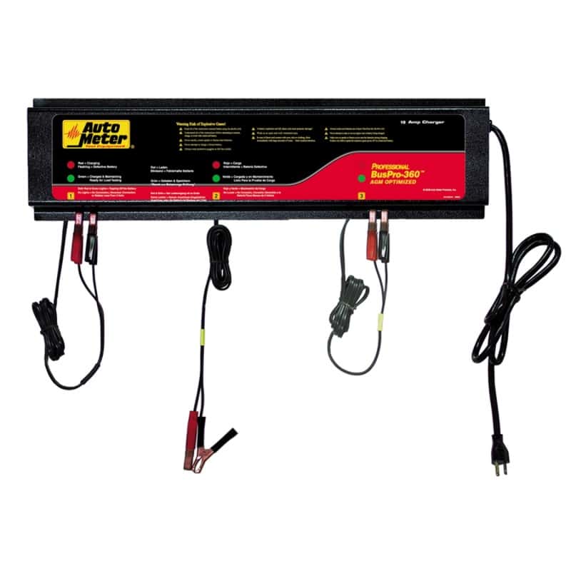 AutoMeter — Autometer 120V 3 Station Automated Multi Battery Charging Station 5 Amps per Station
3 BAT CHRG 120V AGM - view 1