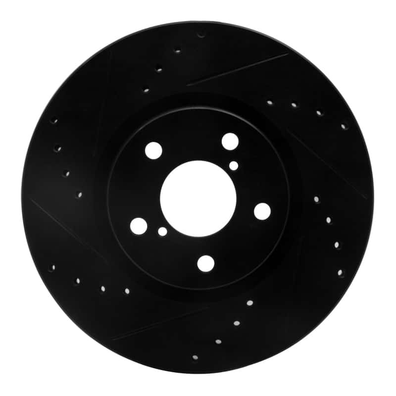 R1 Concepts — R1 17-23 Subaru Impreza Front Left Drilled & Slotted Black Brake Rotor
R1 Brake Rotor Drill - view 1