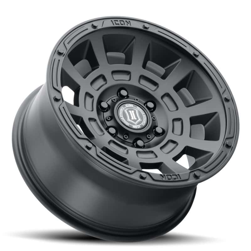 ICON — ICON Thrust 17x8.5 5x150 25mm Offset 5.75in BS Satin Black Wheel
THRUST WHEEL - view 3