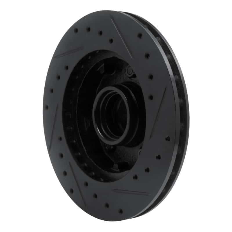 R1 Concepts — R1 83-94 Ford Ranger (USA/Canada) Front Left Drilled & Slotted Black Brake Rotor
R1 Brake Rotor Drill - view 4