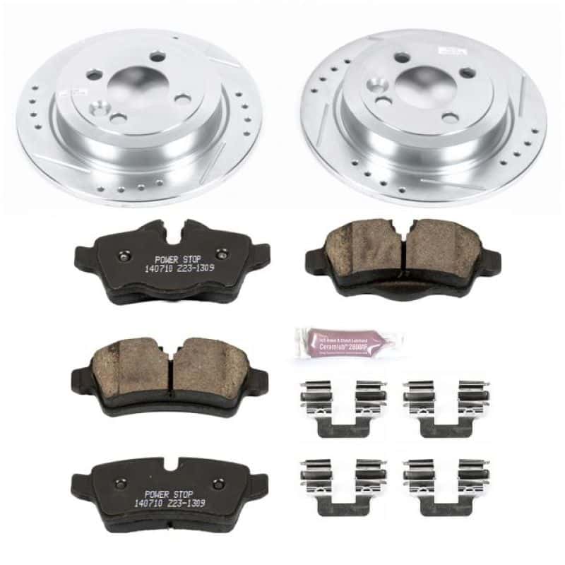 PowerStop — Power Stop 07-10 Mini Cooper Rear Z23 Evolution Sport Brake Kit - view 1