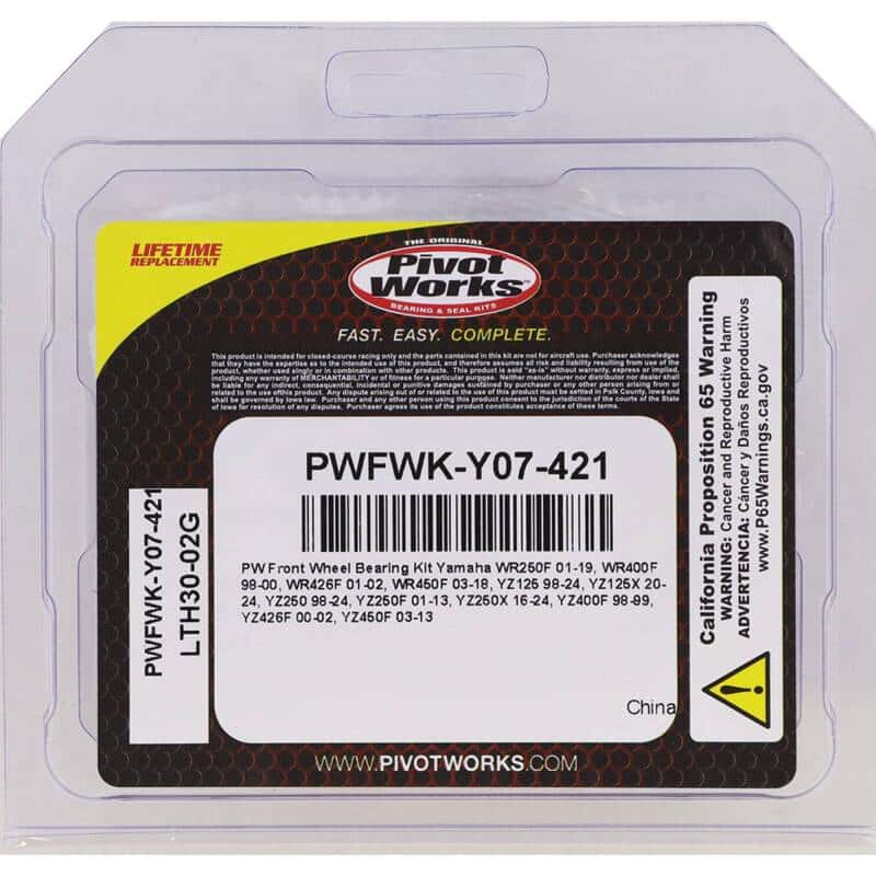 Pivot Works — Pivot Works 98-23 Yamaha YZ125 Front Wheel Bearing Kit - view 3