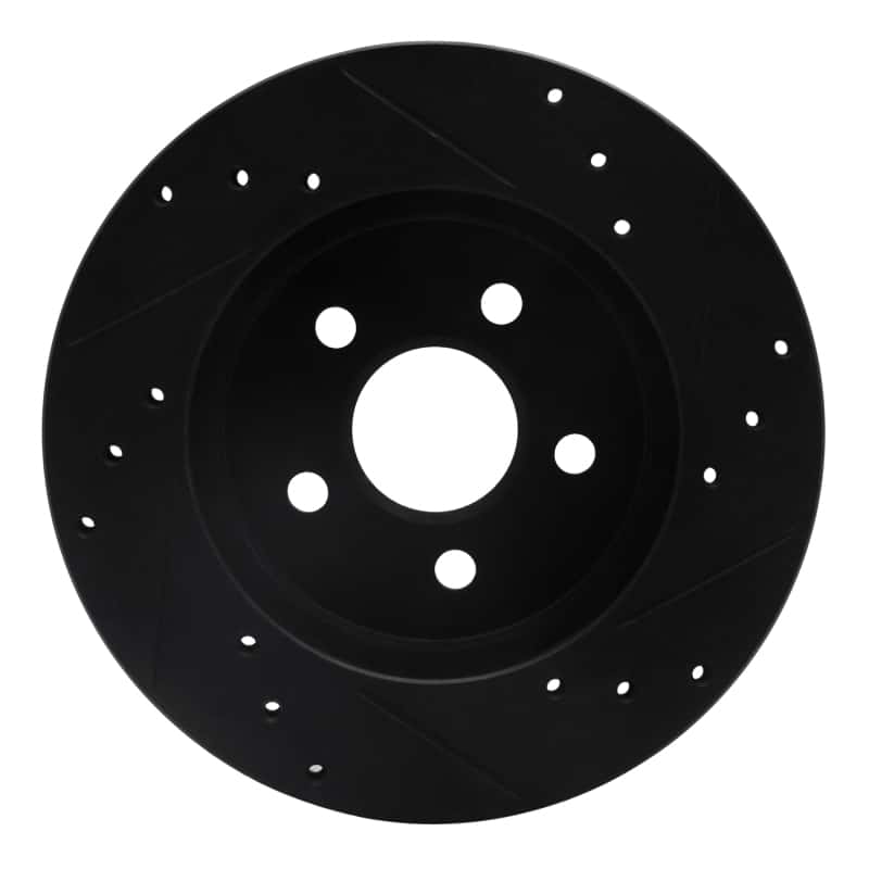 R1 Concepts — R1 88-88 Pontiac Fiero Front/Rear Left Drilled & Slotted Black Brake Rotor
R1 Brake Rotor Drill - view 5