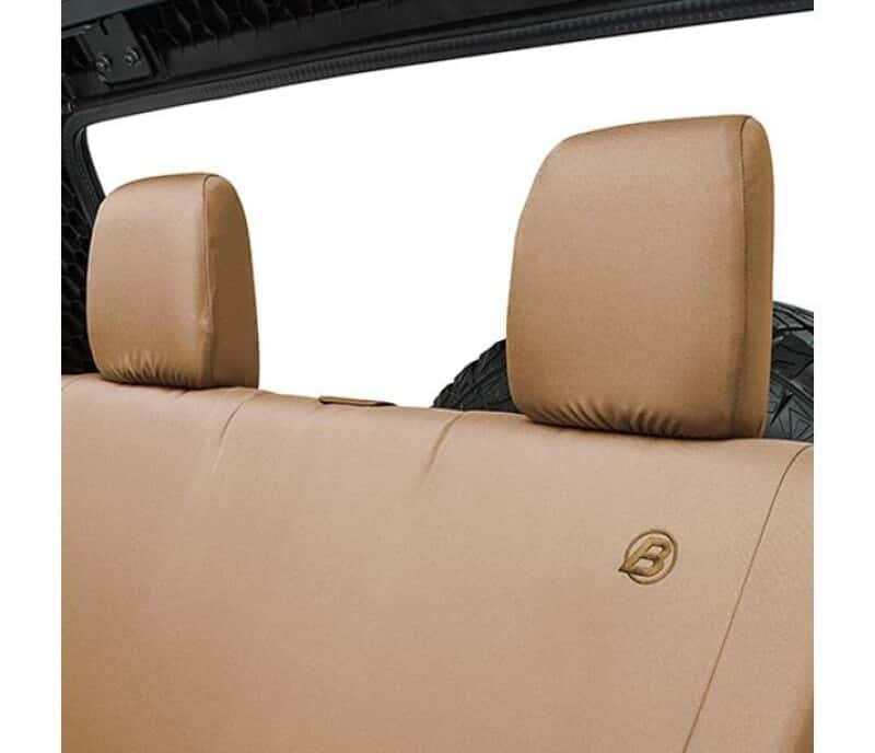 Bestop — Bestop 07-18 Jeep Wrangler JK 2-Door Rear Seat Covers (Tan) - view 2