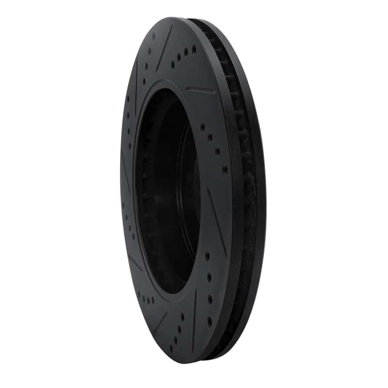 R1 Concepts — R1 02-05 Ford Explorer Front Right Drilled & Slotted Black Brake Rotor
R1 Brake Rotor Drill - view 4