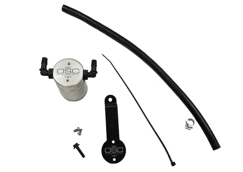J&L — J&L 16-21 Honda Civic 1.5L Turbo (EX & Si) Passenger Side Oil Separator 3.0 - Clear Anodized
Oil Separator - view 1