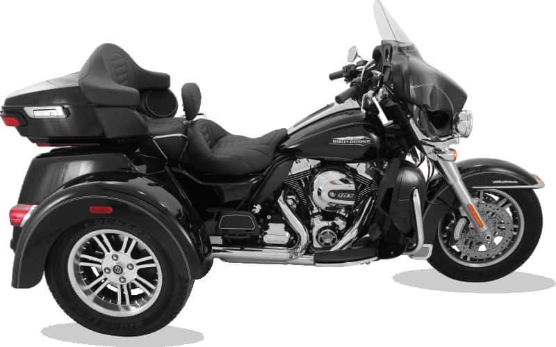 Mustang Motorcycle — Mustang 08-21 Harley Electra Glide, Rd Glide, Rd King, Str Glide Touring 1PC Seat Deluxe - Black - view 3