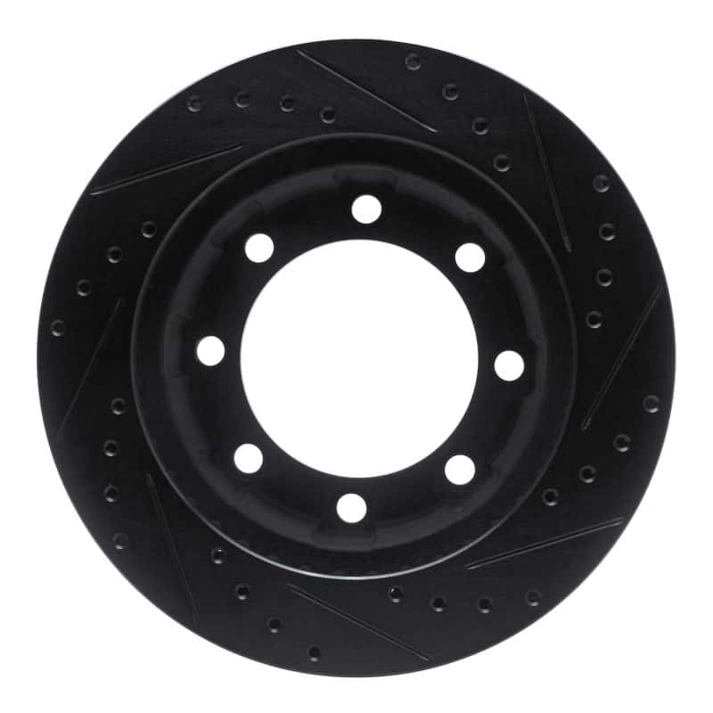 R1 Concepts — R1 80-94 Ford F-250 4WD (Excl Super Duty) Front Left Drilled & Slotted Black Brake Rotor
R1 Brake Rotor Drill - view 5