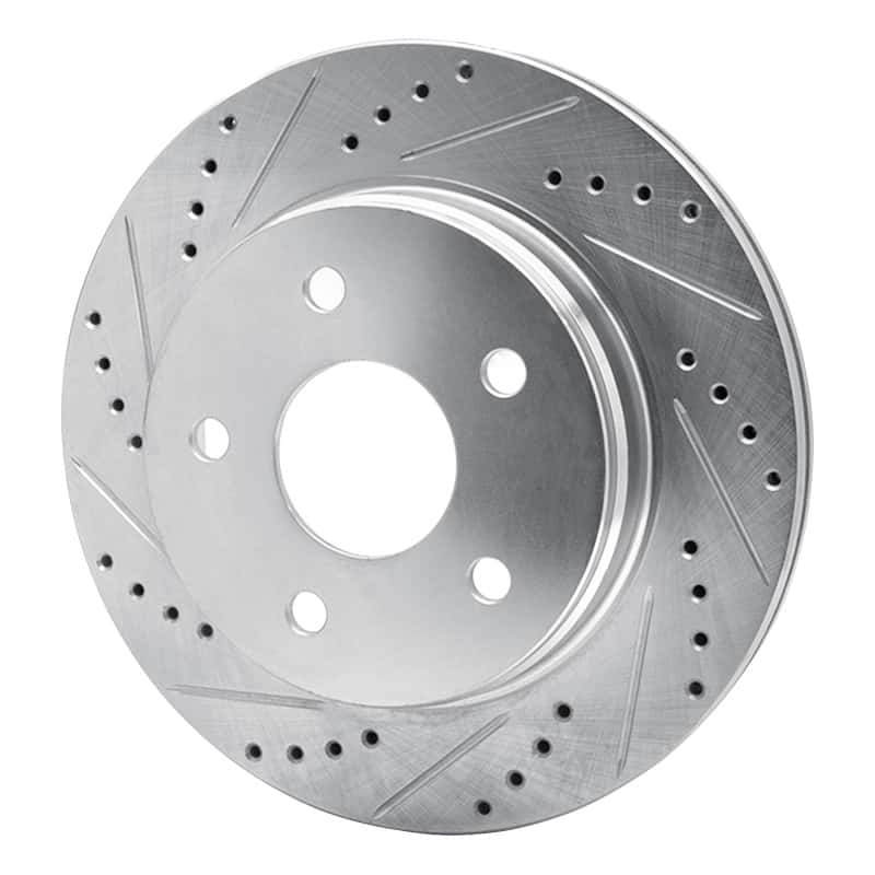 DFC — DFC 02-24 Chrysler Aspen Front Left Drilled & Slotted Silver Brake Rotor - view 2