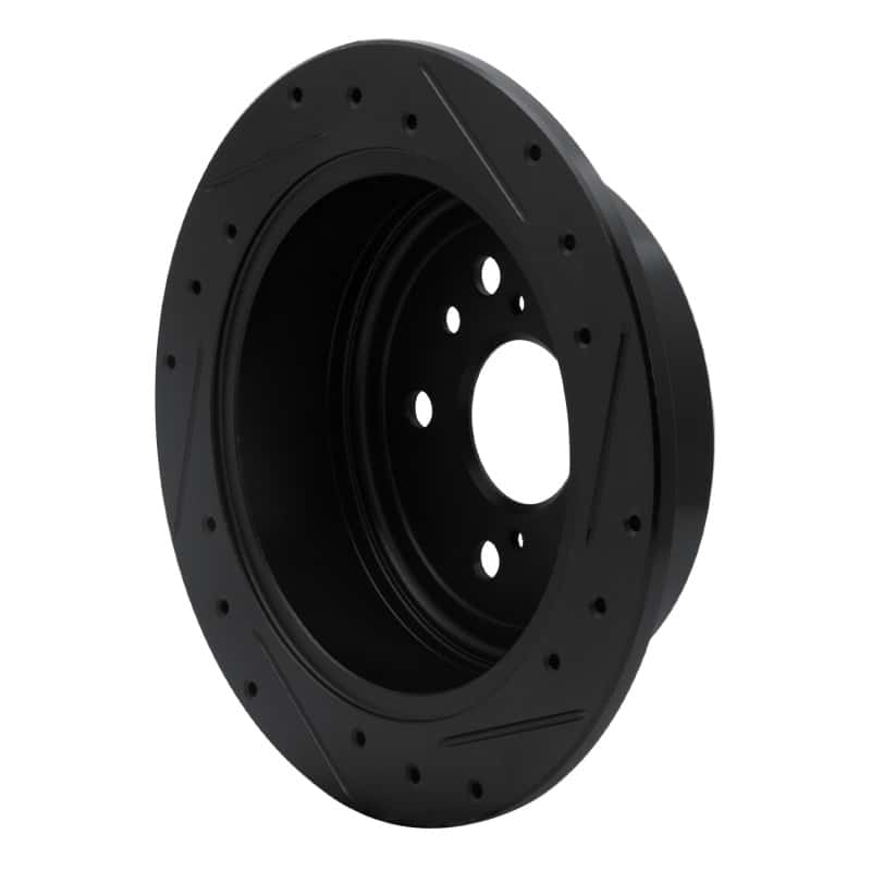 R1 Concepts — R1 04-09 Lexus RX350 Rear Left Drilled & Slotted Black Brake Rotor
R1 Brake Rotor Drill - view 4