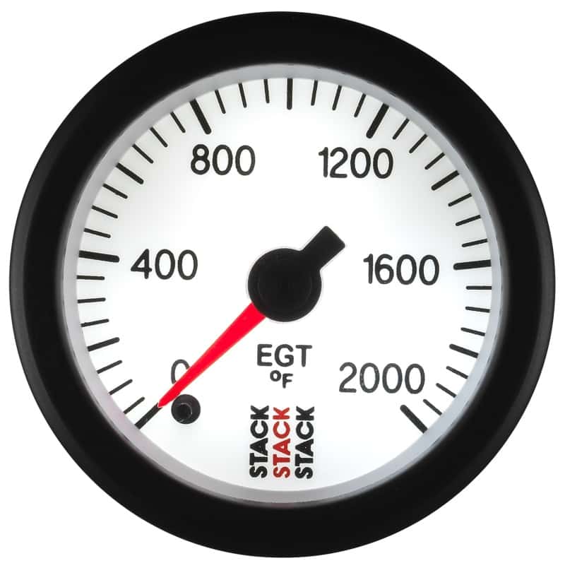 AutoMeter — Autometer Stack 52mm 0-2000 Deg F Pro Stepper Motor Exhaust Gas Temp Gauge - White
Ga EGT Stpr W 2000F - view 4