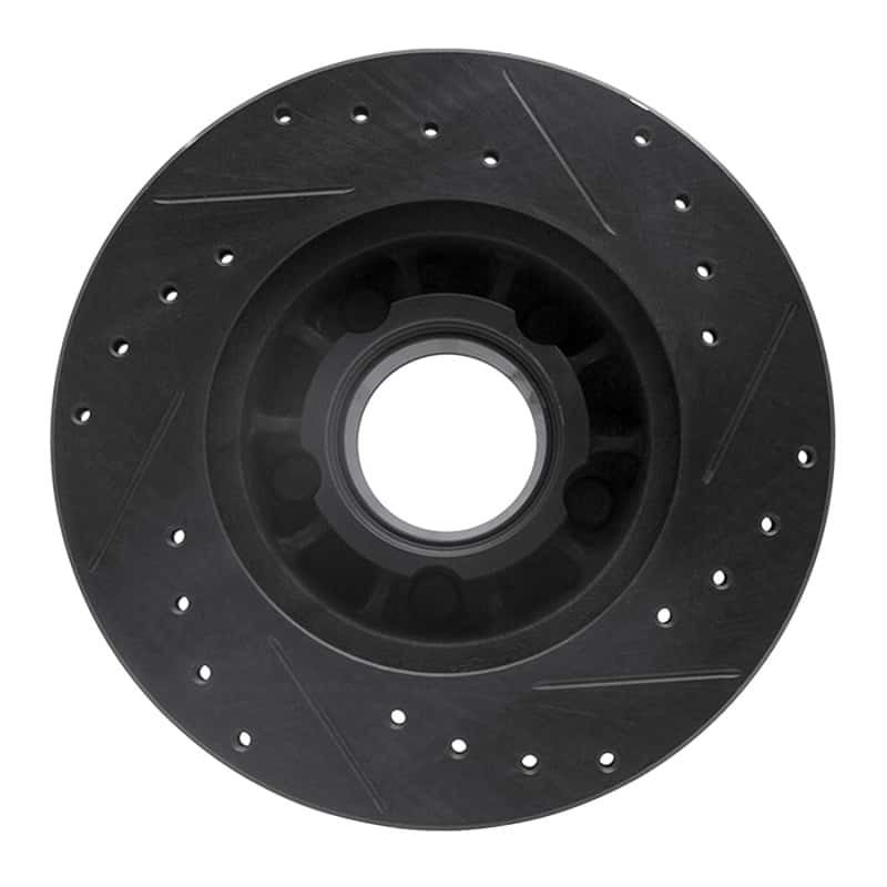 R1 Concepts — R1 90-94 Ford Explorer Front Left Drilled & Slotted Black Brake Rotor
R1 Brake Rotor Drill - view 5