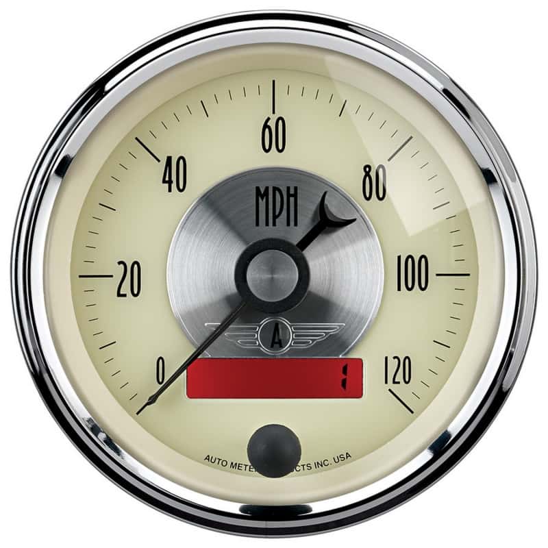 AutoMeter — AutoMeter Gauge Speedo 3-3/8in. 120MPH Elec. Program W/Lcd Odo Prestige Antique. Ivory
3-3/8" SPEEDO, 120 M - view 2