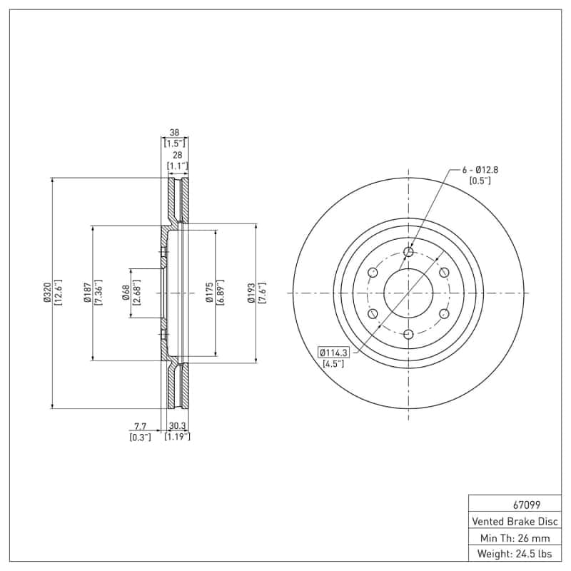 DFC — DFC 08-11 Nissan Pathfinder Front GeoSPEC Coated Rotor
DFC Brake Rotor - view 6