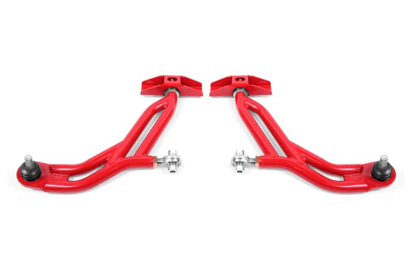 BMR Suspension — BMR 10-14 Ford Mustang Adj. Lower A-Arms w/ Delrin/Rod End / 18mm Tall Ball Joint - Red
Lower Control Arms - view 1