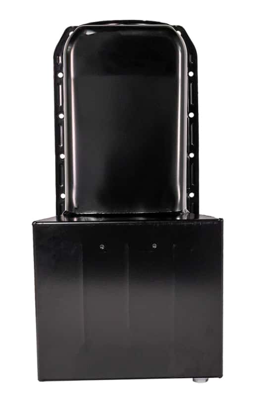 Moroso — Moroso 86-Up Chevrolet SBC (w/1 Piece Rear Main Seal) Wet Sump 7qt 8.25in Steel Oil Pan - Black - view 3