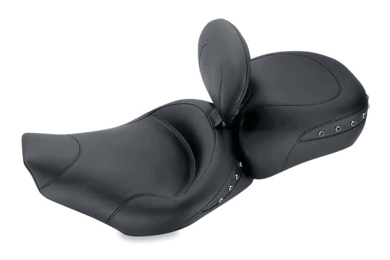 Mustang Motorcycle — Mustang 97-07 Harley Rd King,06-07 Str Glide,00-05 Eagle Solo Seat w /DBR Black Pearls - Black - view 1