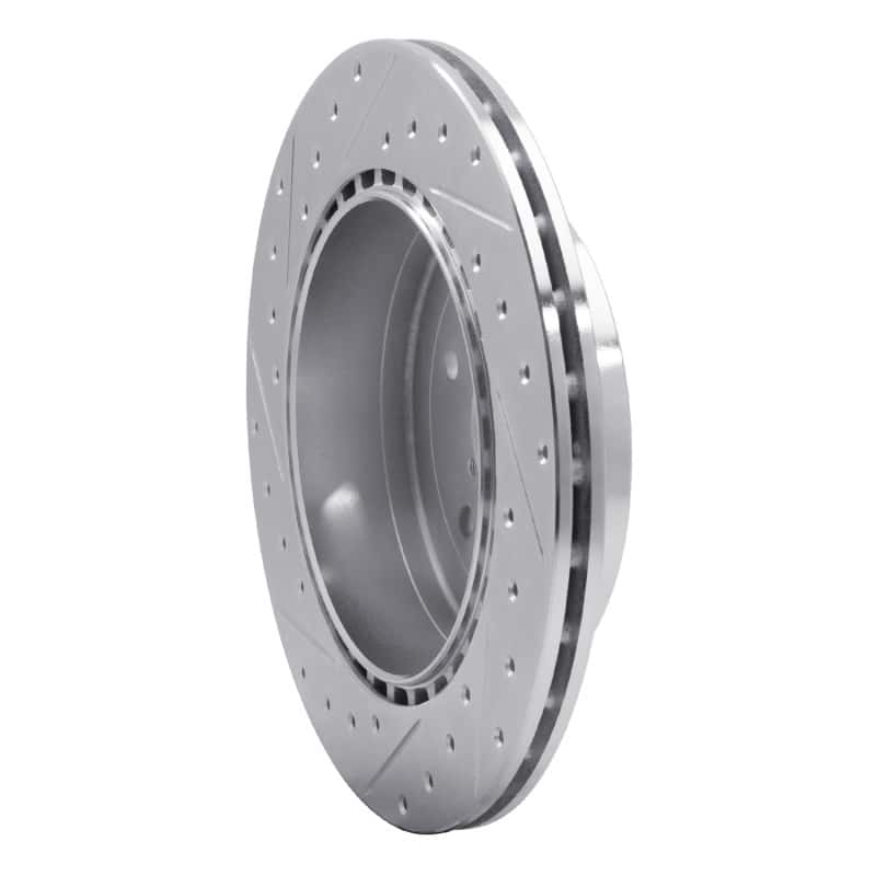 R1 Concepts — R1 08-20 Subaru WRX STI Rear Right Drilled & Slotted Silver Brake Rotor
R1 Brake Rotor Drill - view 4