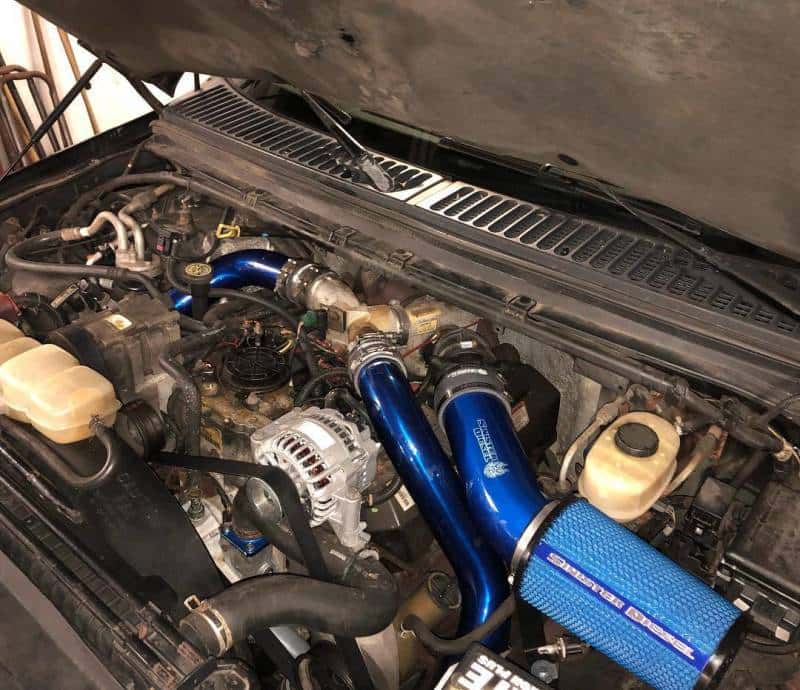 Sinister Diesel — Sinister Diesel 99.5-03 Ford 7.3L Powerstroke Cold Air Intake - view 5