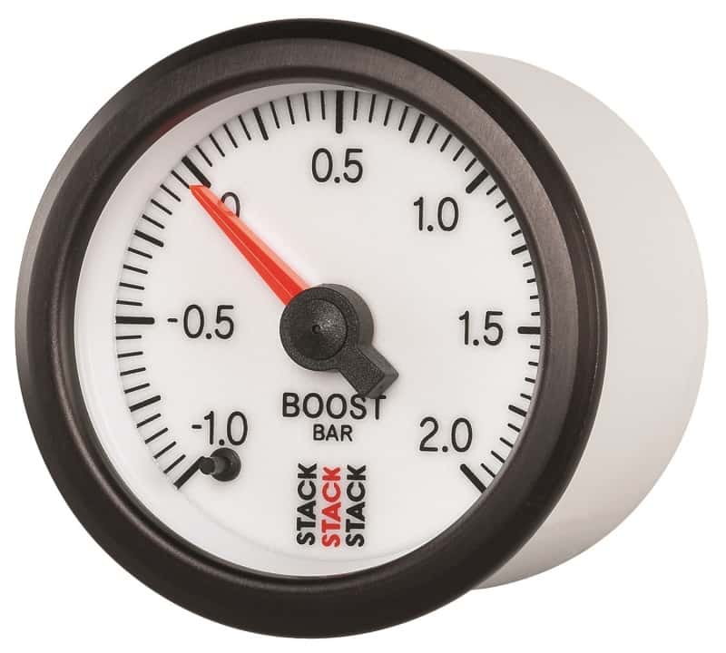 AutoMeter — Autometer Stack 52mm -1 to +2 Bar (Incl T-Fitting) Pro Stepper Motor Boost Pressure Gauge - White
Ga Bst PrStpr W 2Bar - view 2