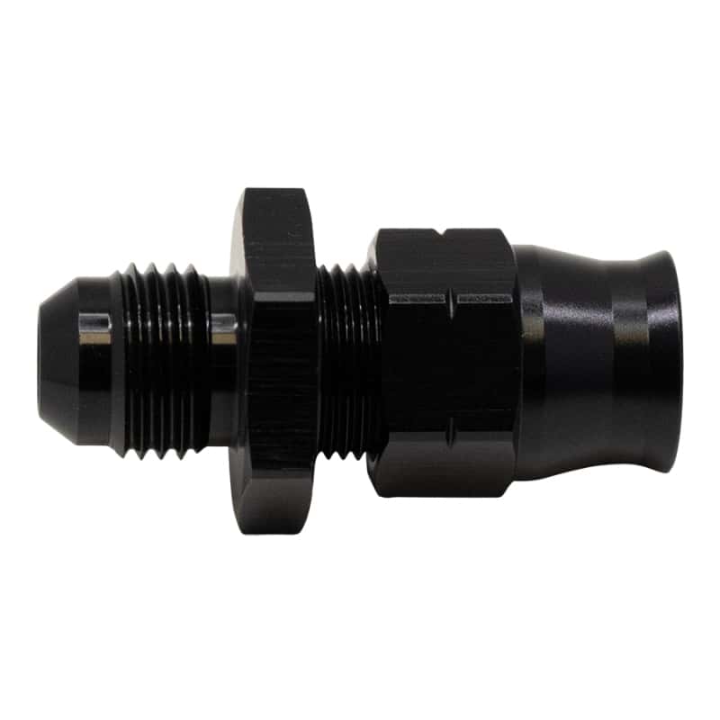 DeatschWerks — DeatschWerks 6AN Male Flare to 3/8in Hardline Compression Adapter - Anodized Matte Black
Lines & Fittings - view 1