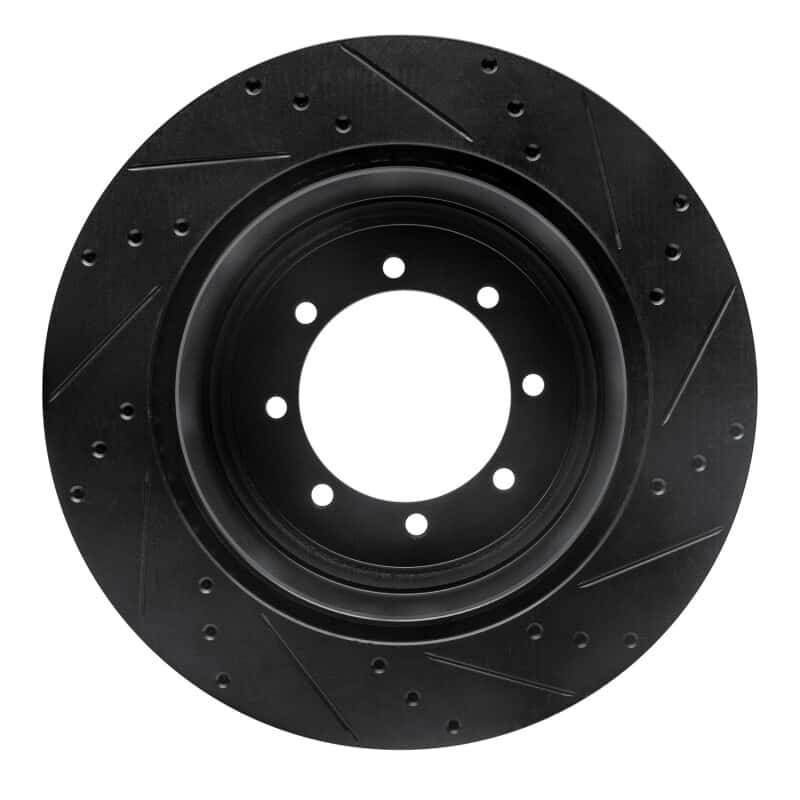 R1 Concepts — R1 11-22 Ford F-350 Super Duty 2WD Rear Left Drilled & Slotted Black Brake Rotor
R1 Brake Rotor Drill - view 5